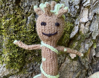 Baby Groot // Knitted Baby Groot // Groot from Guardians of the Galaxy // Knitted Groot Figure