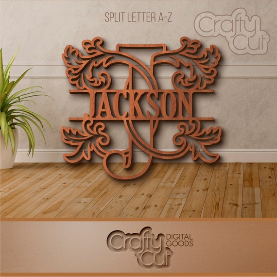 Download cutting machines Studio SVG files for Cricut Silhouette 26 Letters Letter Monograms Swirls ...