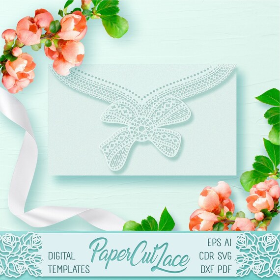 Download Wedding Invitation Template Laser Cut Invitation Pocket Etsy PSD Mockup Templates