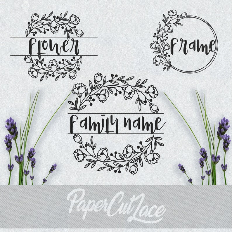 Download Floral Frame Flower Monogram Svg Floral Wreath Svg Home And Farmhouse Sign Clip Art Art Collectibles Puzzles Design Media De