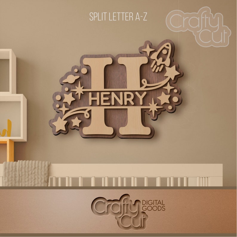 Download Baby Name Split Monograms 26 Letters SVG files for Laser ...