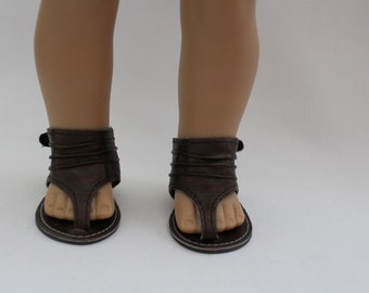 Bronze Sandal (156) Fits 18" Doll //Free Shipping When Combined With Any Other Item//