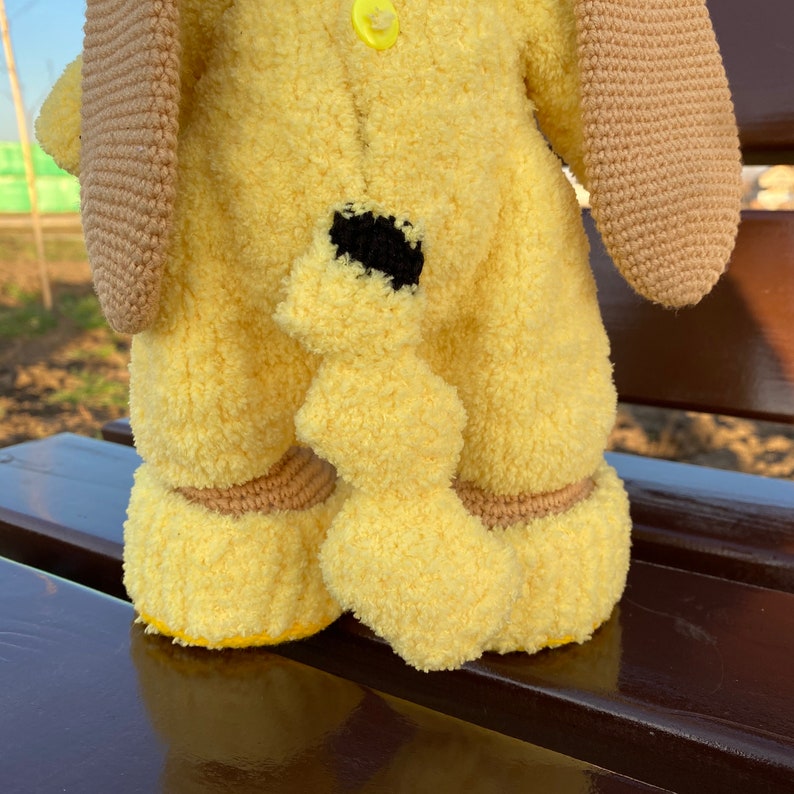 KNITTING PATTERN pdf Tutorial \u00abSun\u00bb clothing set for Molly \\ Mixed Pattern \\ Bunny outfit pattern