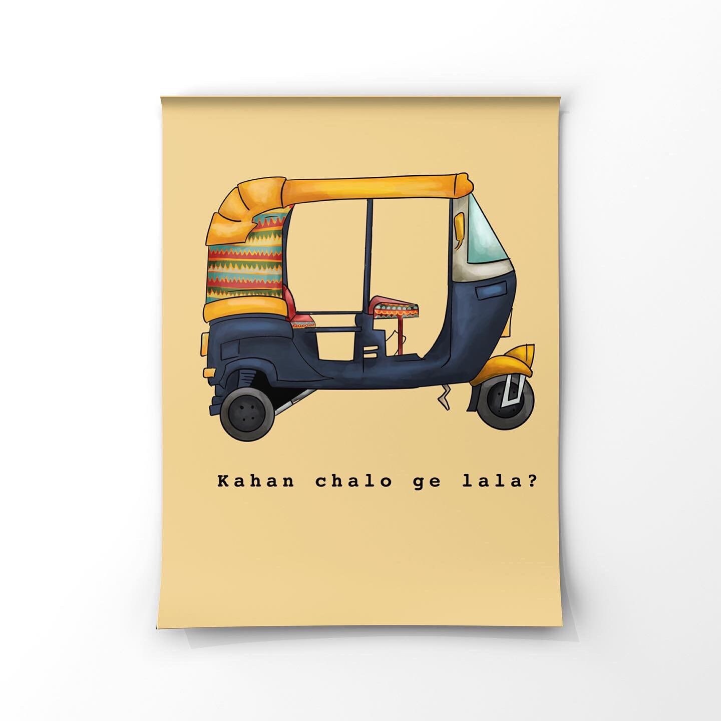 Tuk Tuk Rickshaw Wall Art Printable - Etsy