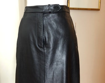 hugo buscati leather skirt