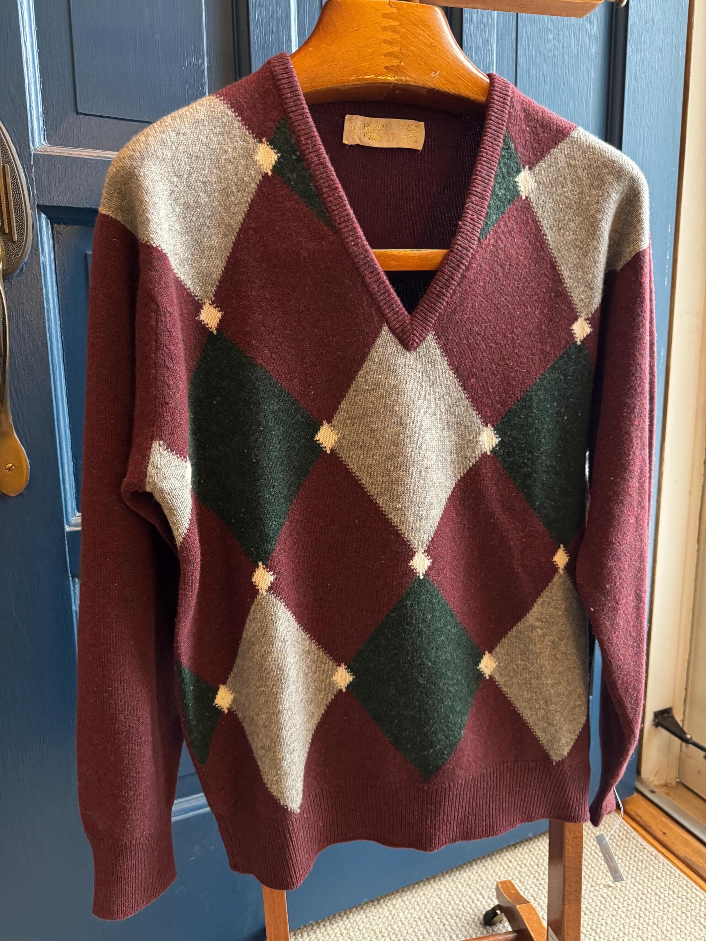 Argyle Sweater Vintage - Etsy Argyle Sweater Vintage - Etsy