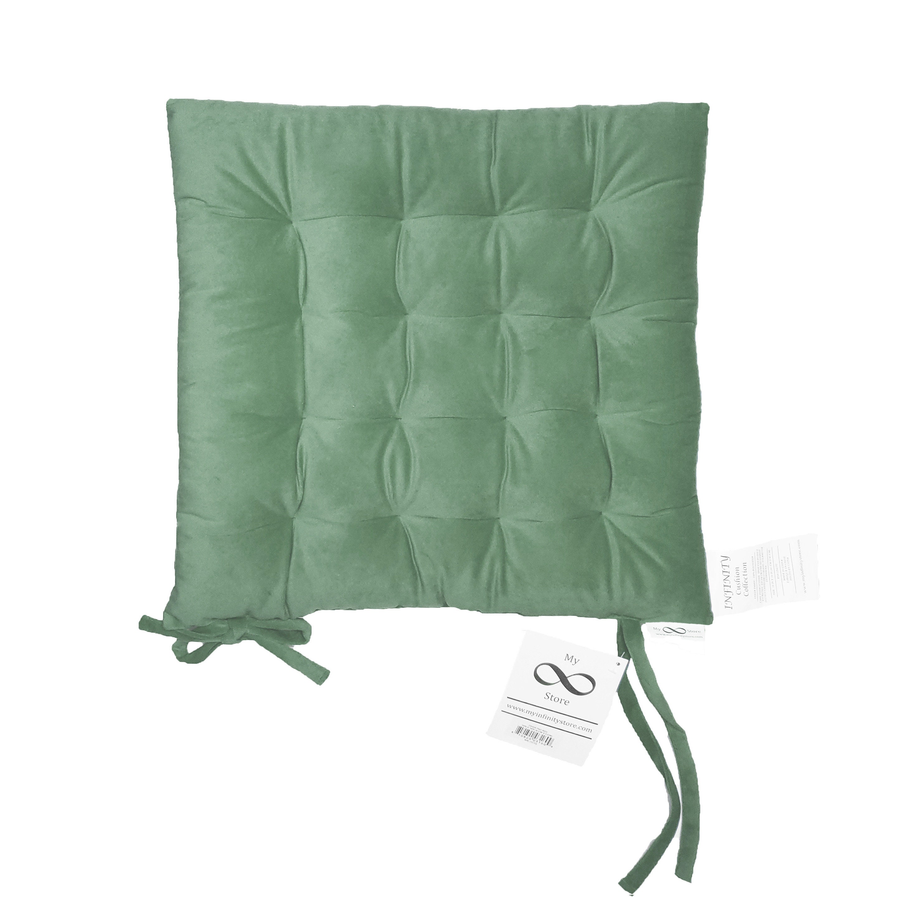 Sage green top chair pads