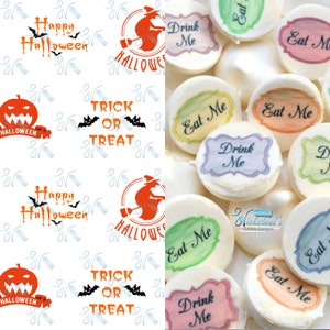 Halloween Trick or Treat Cookie stamp Fondant Stamp Multiple Deisgns. Trick or Treat yoself