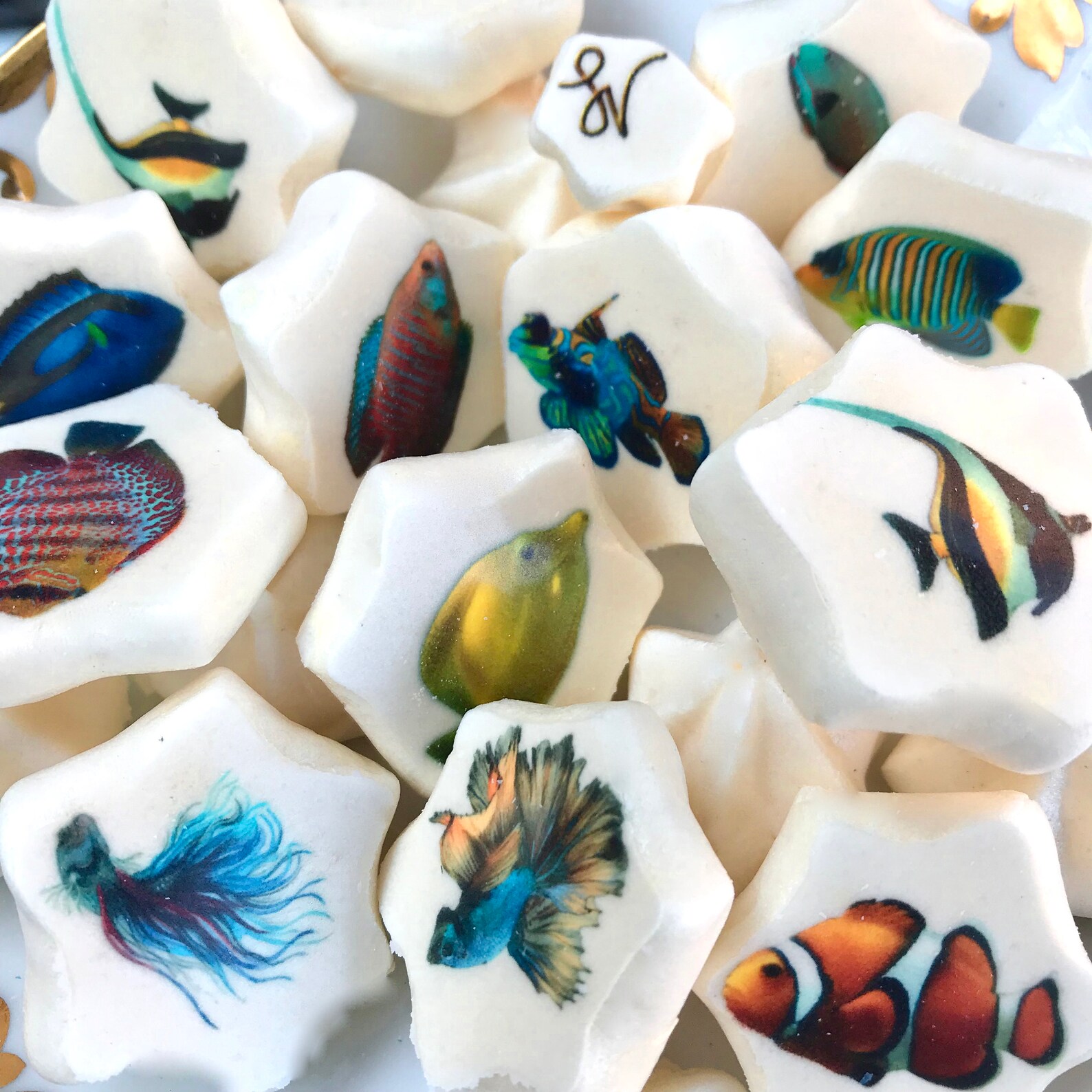 Edible Sea Turtles Transfer Sheets Sugar Art Stamps Ocean Etsy