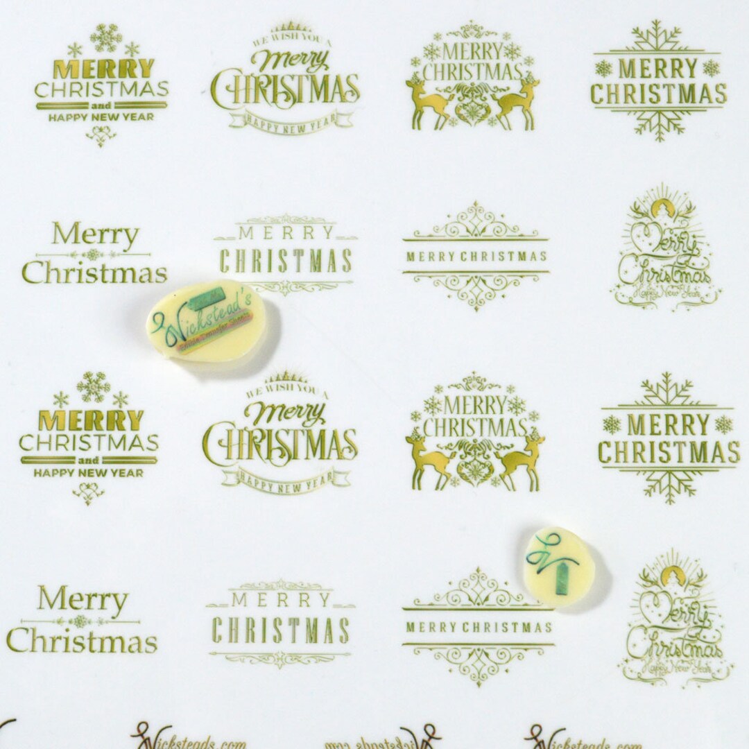 Edible Merry Christmas Transfer Sheets - Wickstead's