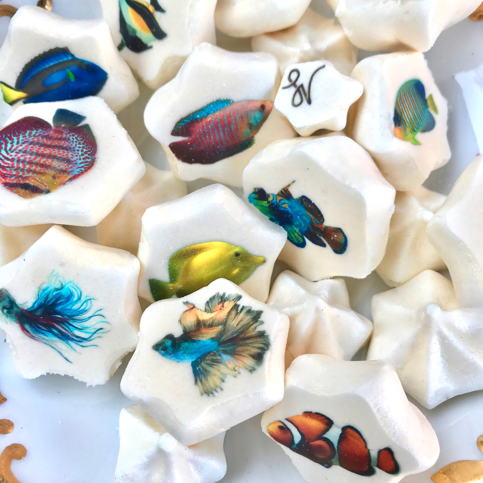 Edible Octopus Transfer Sheets Sugar Art Stamps for Weddings Etsy