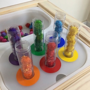 Flisat colour sorting activity, Sensory play, Flisat Insert, Trofast Accessory, Montessori Learning