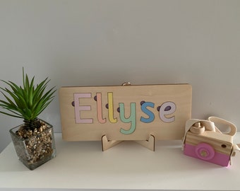 Personalised Name Jigsaw Puzzle, Montessori Learning, Gifts for kids.