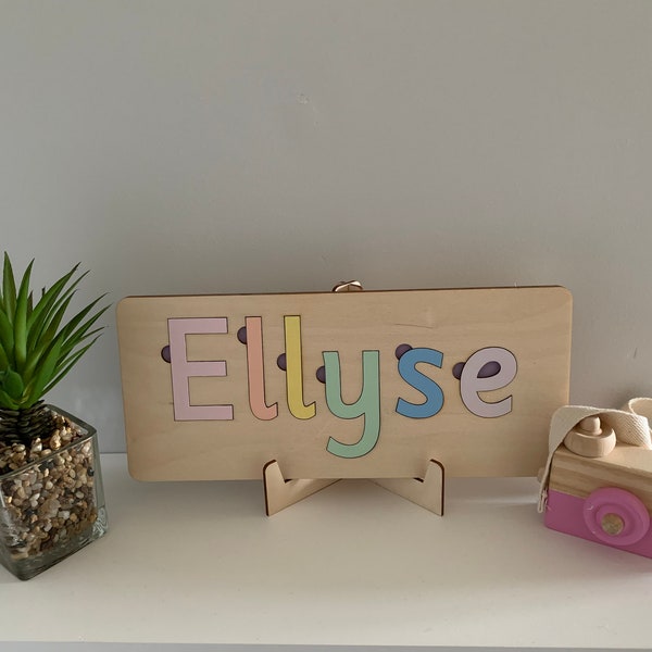 Personalised Name Jigsaw Puzzle, Montessori Learning, Gifts for kids.