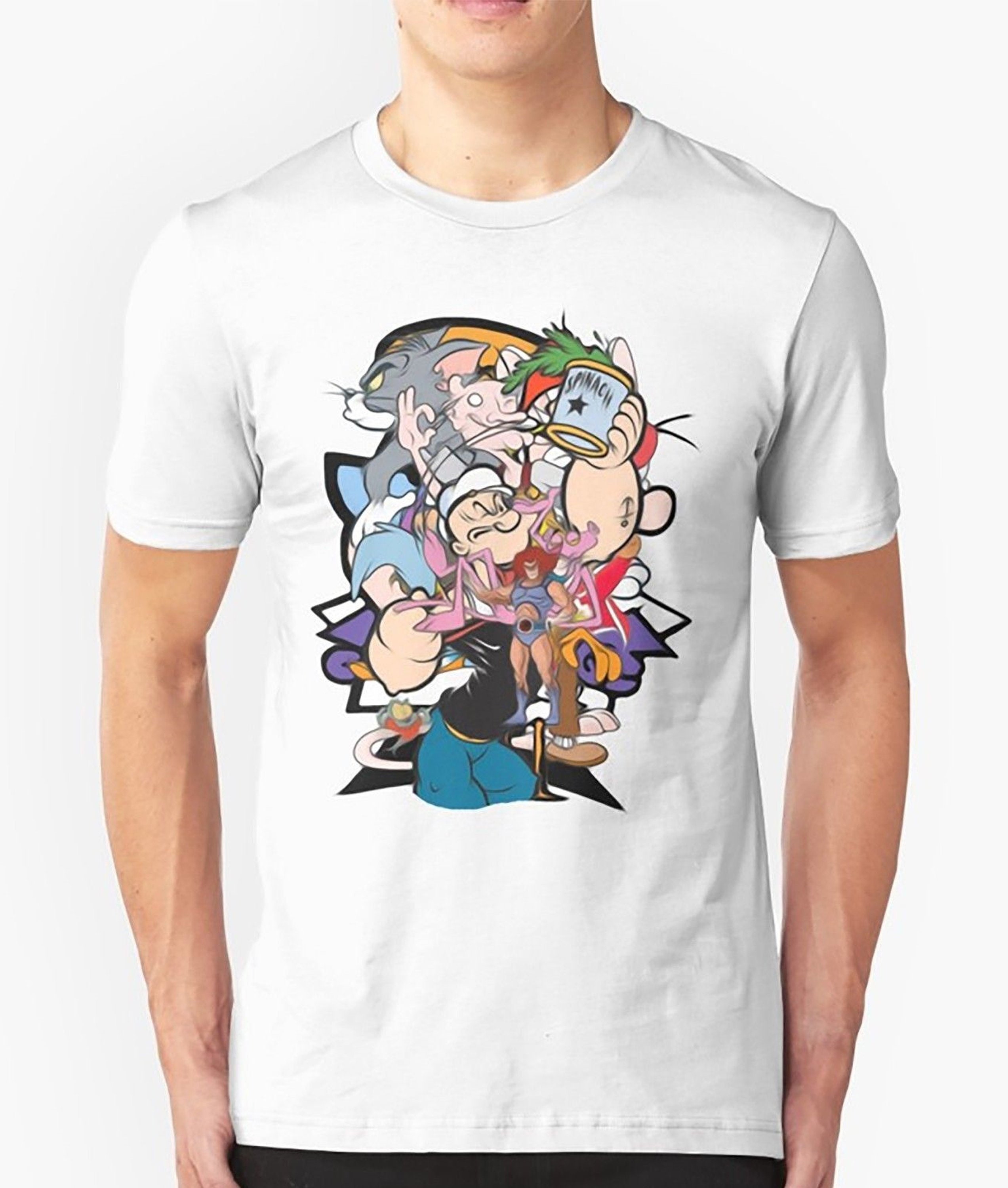 90's cartoon characters t shirt