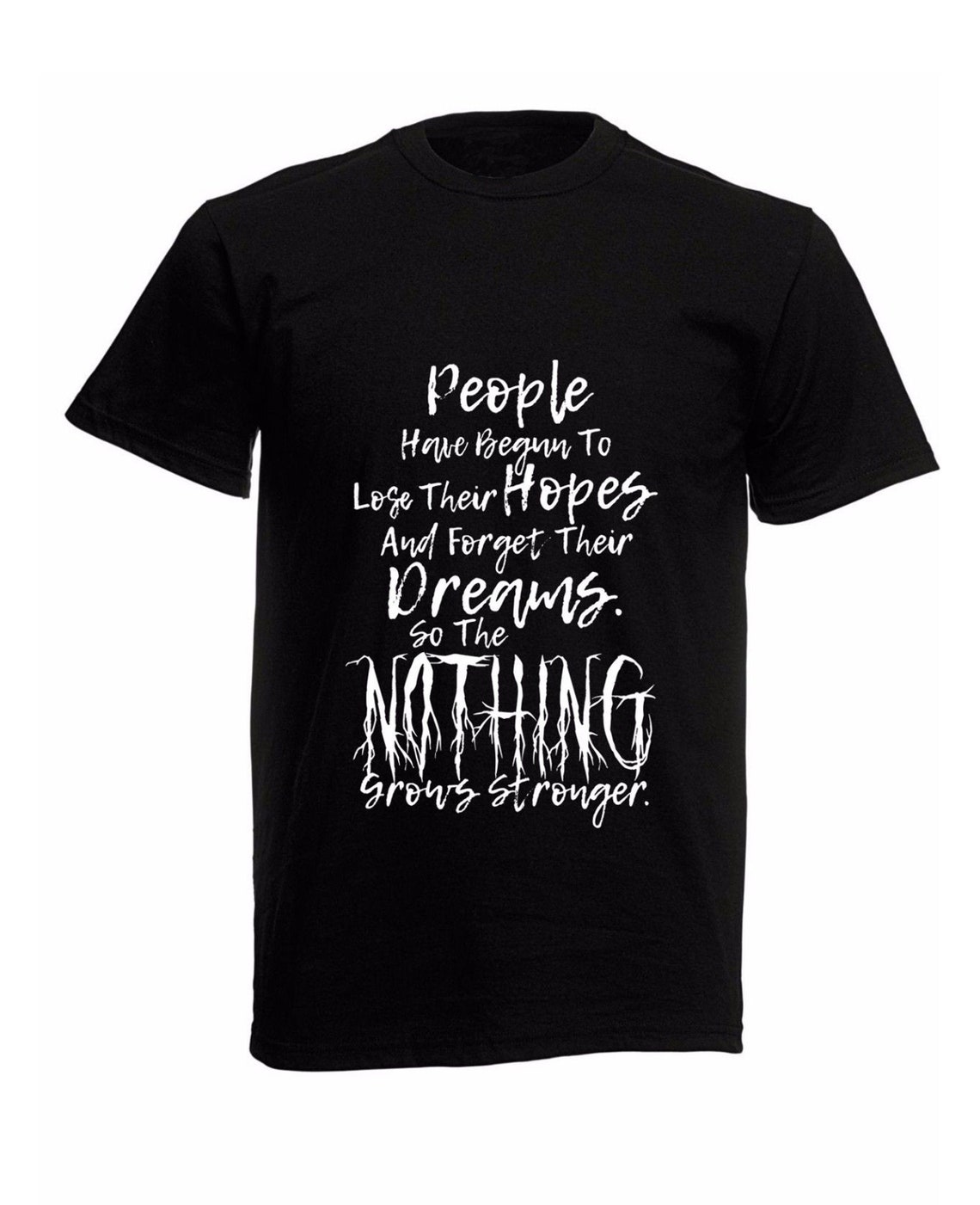 Neverending Story Tshirt Print Quote the Nothing Fantasy 80s Etsy