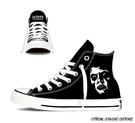 Pazuzu custom printed converse high 