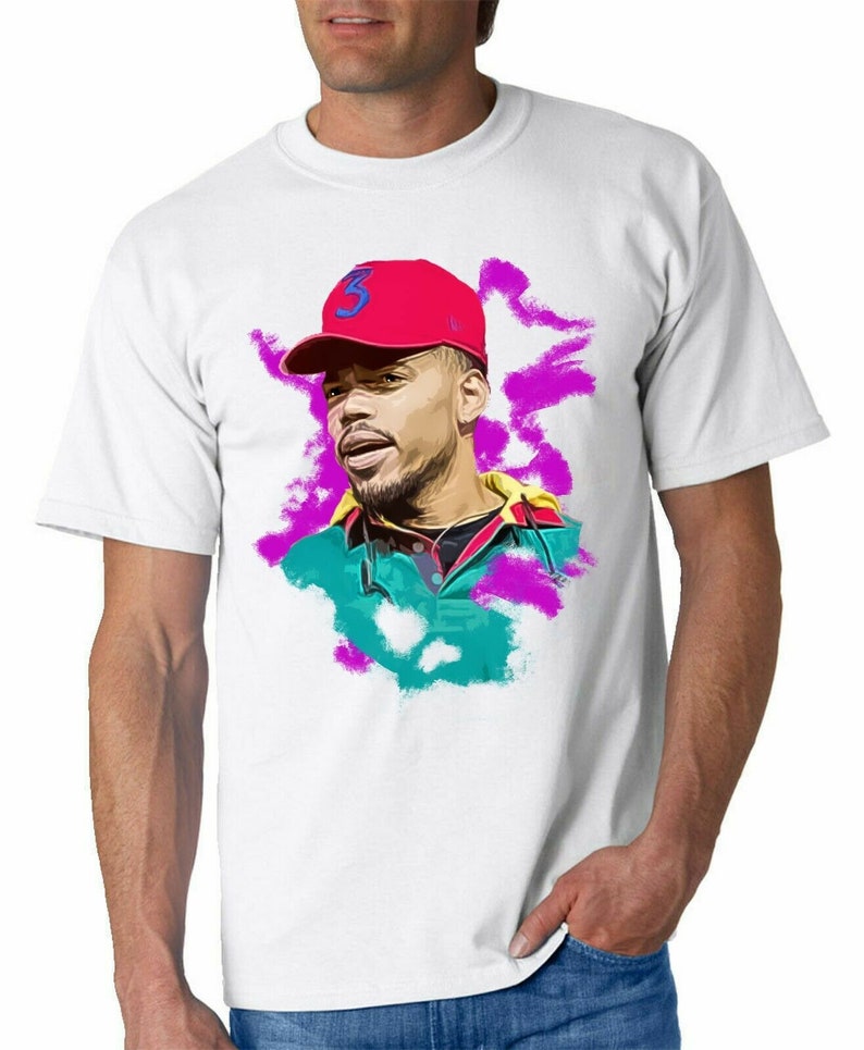 Chance T Shirt Print Hip Hop Legend Rapper Art Print Smoke Rap | Etsy