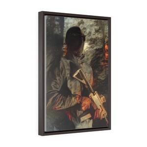 JStark Portrait Framed Canvas Print.