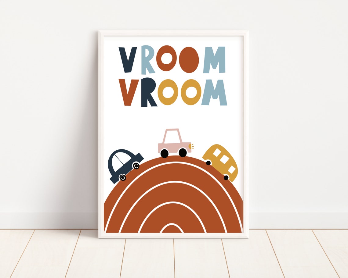 Cars Wall Art Kids Wall Decor for Boys Room Printable Wall Etsy
