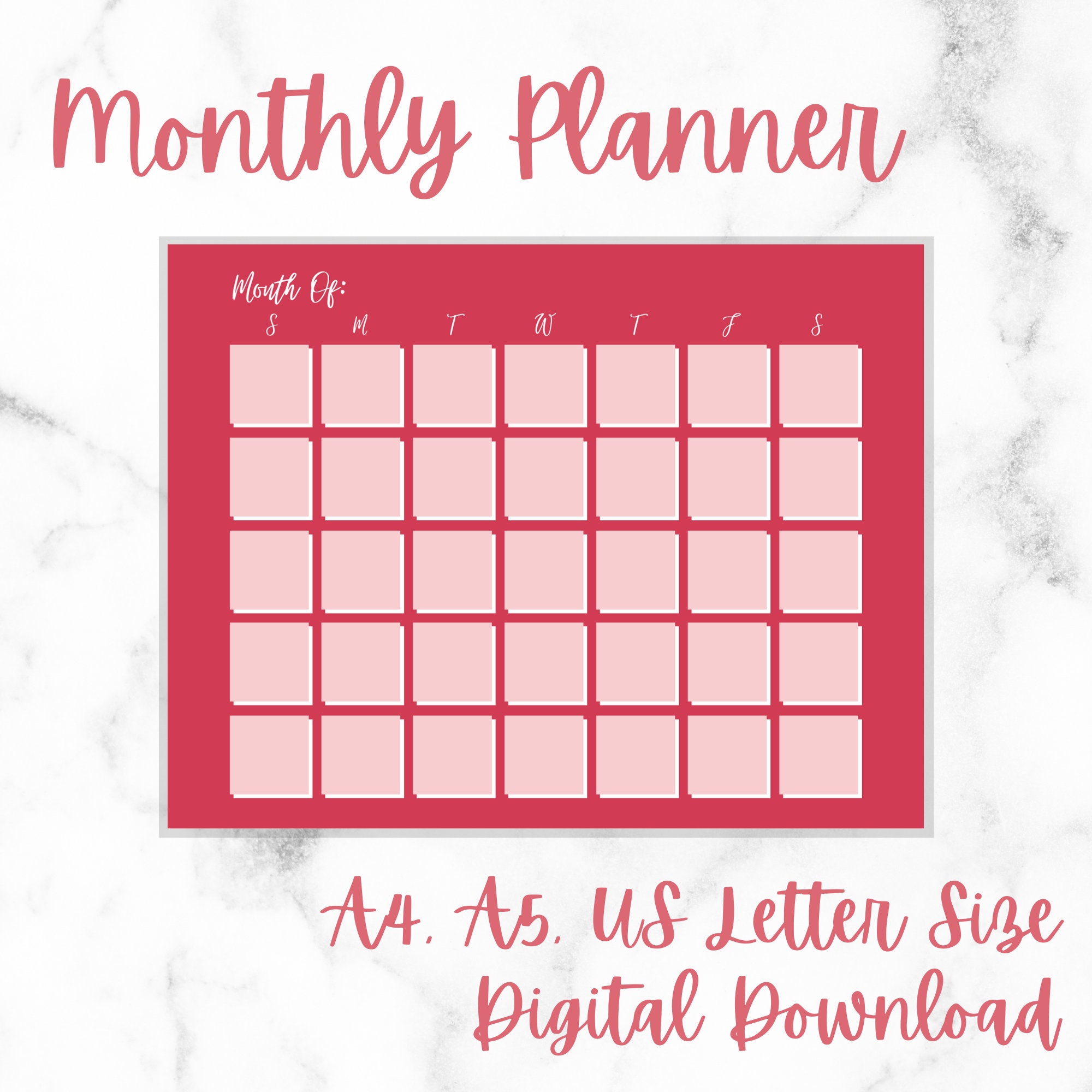Planner Bundle Printable Printable Planner Pages Planners Etsy