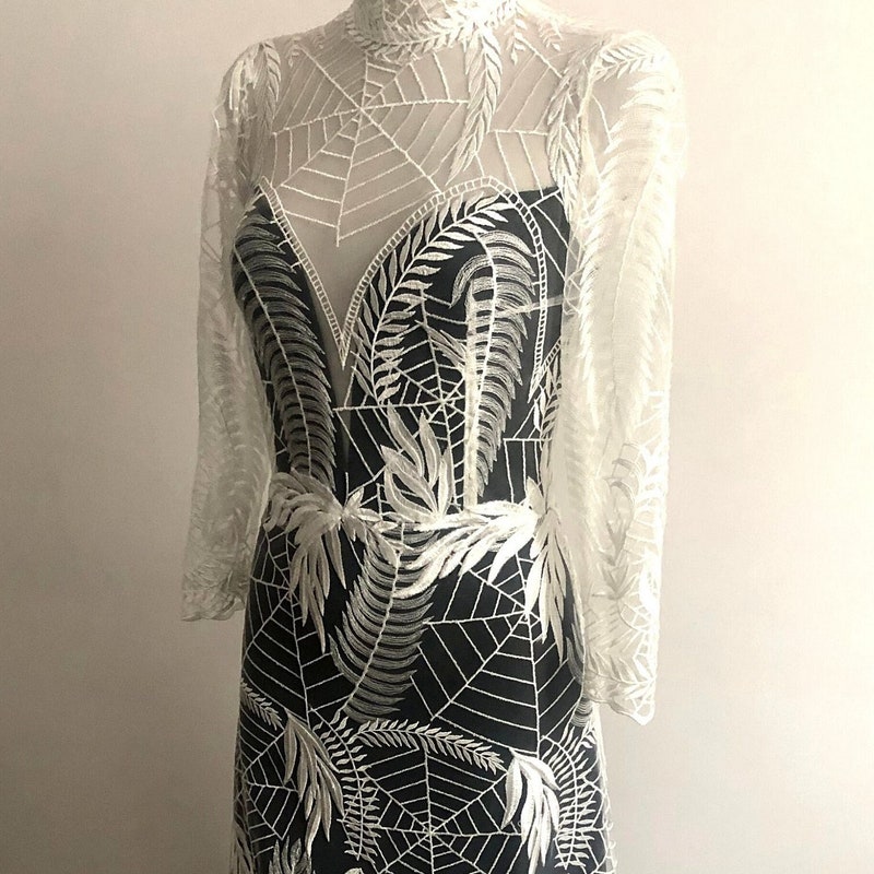 50’s Spiderweb Lace Party Dress by Junior Accent Original