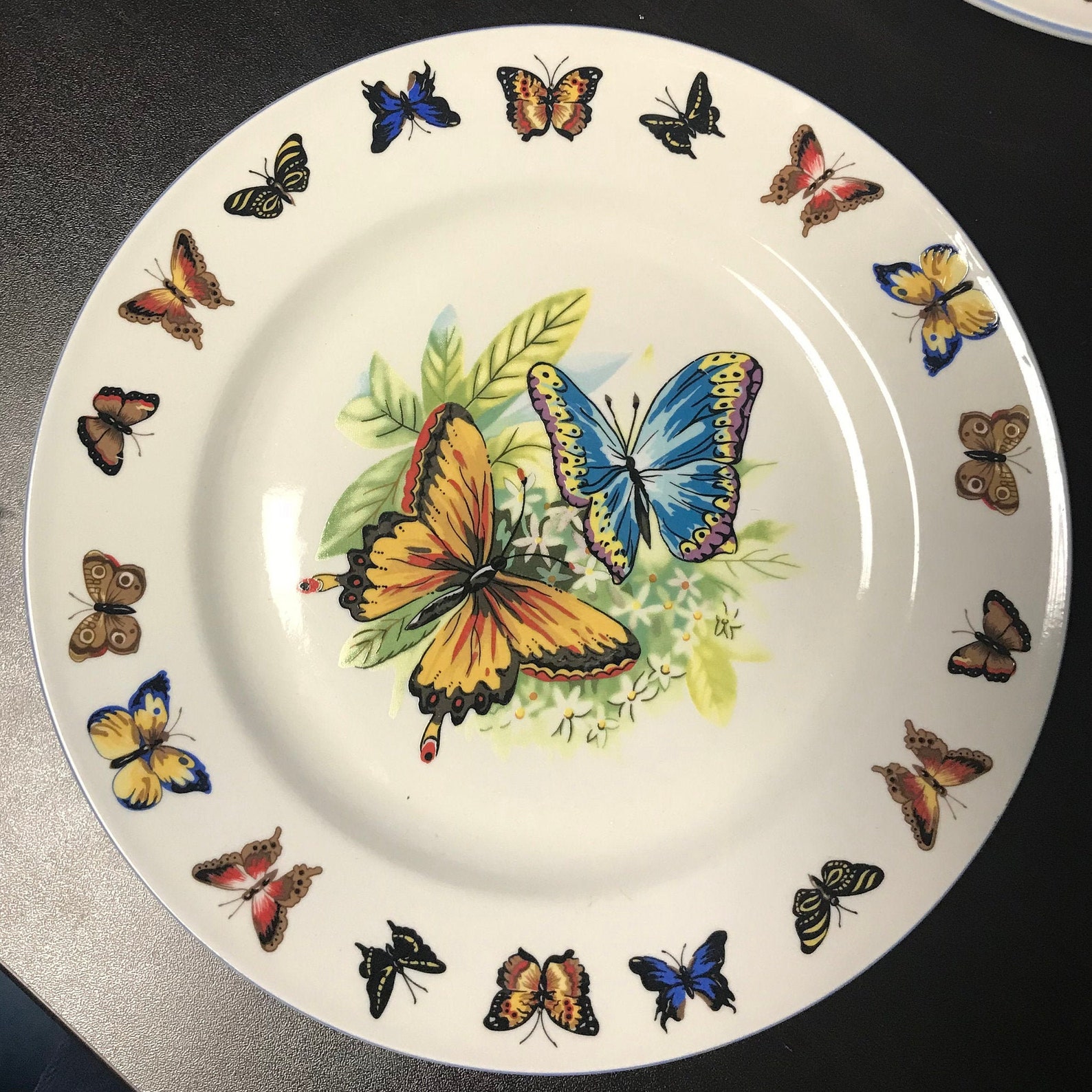 Tabletops Unlimited Butterfly Dinner Plates Etsy