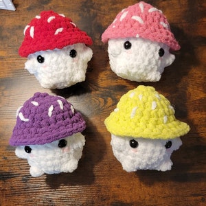 Chonky Mushroom Plushie, Cute Mushroom Decor, Toadstool Plushie