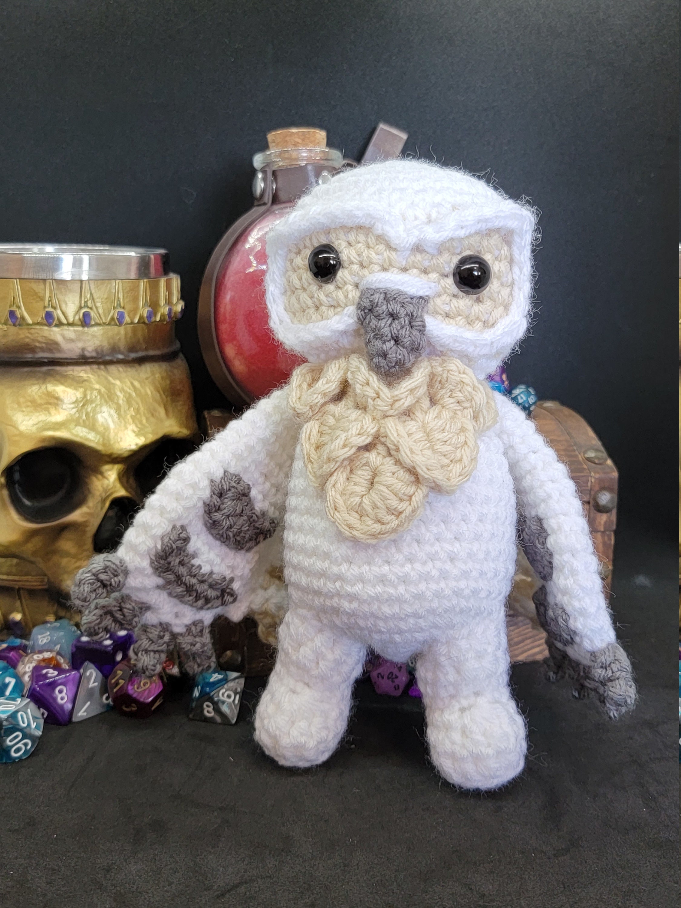 Owlbear Amigurumi Plushie Snowy Owlbear DND Plush | Etsy