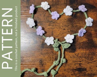 Crochet Flower Crown Pattern, Renaissance Festival Wearable (PDF Pattern)