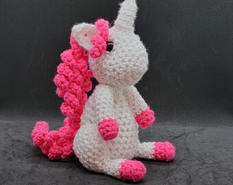 Custom Color Unicorn, Unicorn Plushie, Fantasy Unicorn Amigurumi