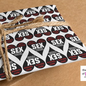 Rude Kinky Sex Toys Wrapping paper NEW DESIGN