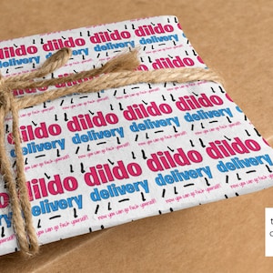 Rude Kinky Sex Toys Wrapping paper NEW DESIGN