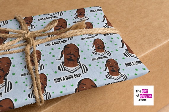 Inappropriately Funny Stoners 420 Stoners Advisory Weed Related Birthday Christmas or Any Gift Wrapping Paper
