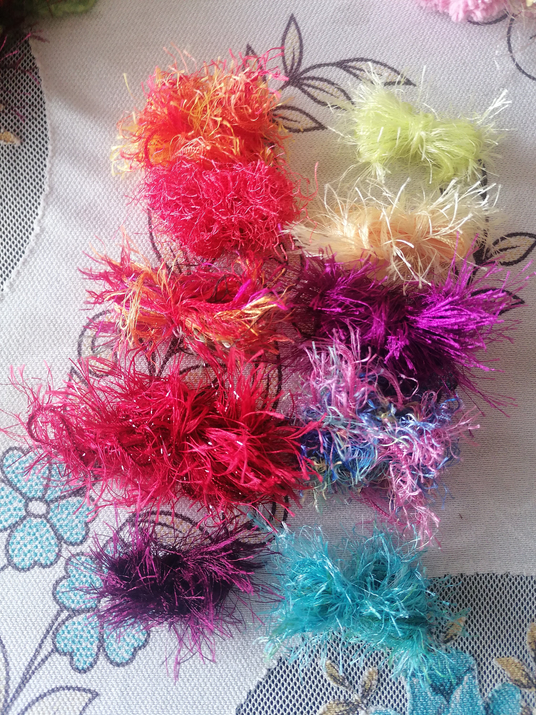 Eyelash Yarn Random Bundle, 10/20/30 X2 Merers Just Eyelash Yarn. - Etsy
