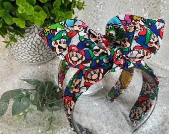 Game Brothers Bow Headband: Retro Knotted Hair Accessory