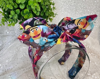 Preschool Street Hand-Knotted Bow Headband: Theme Park Hair Accessories