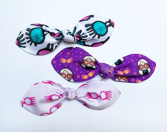 Handmade Harry Potter Hermione Licorne sort Hair Bow Handmade Harry Potter Hermione Licorne sort Hair Bow