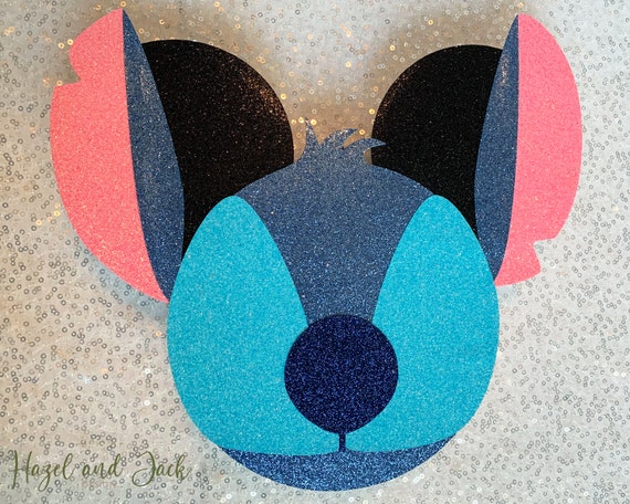 Stitch Lilo And Stitch Sparkly Wooden Door Decor Magnet For Etsy