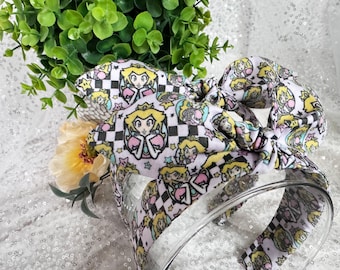 Game Princess Bow Headband: Retro Knotted Hair Accessory