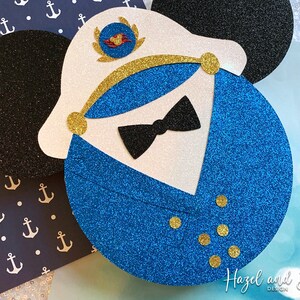 Cruise Captain Mickey Sparkly Wooden Door Decor Magnet for Disney ...