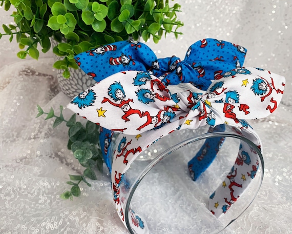 Cartoon Cat Character Bow Headband: Hand-Knotted Retro Hair Accessory