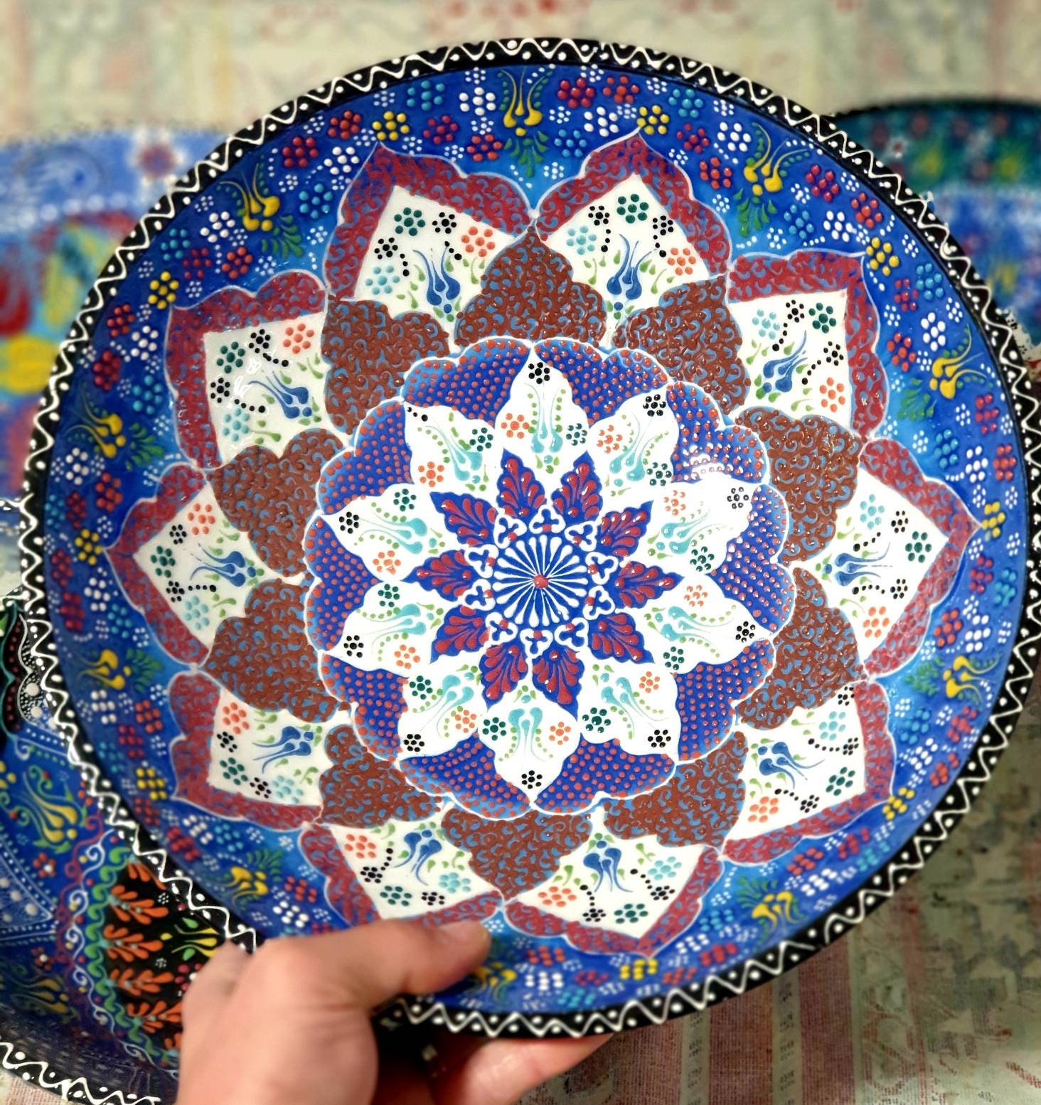 Saladier Coloré en Céramique Artisanale 30 cm