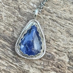 Sterling Silver Sodalite Pendant