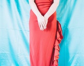 Red Ruffle Flamenco-Style Dress