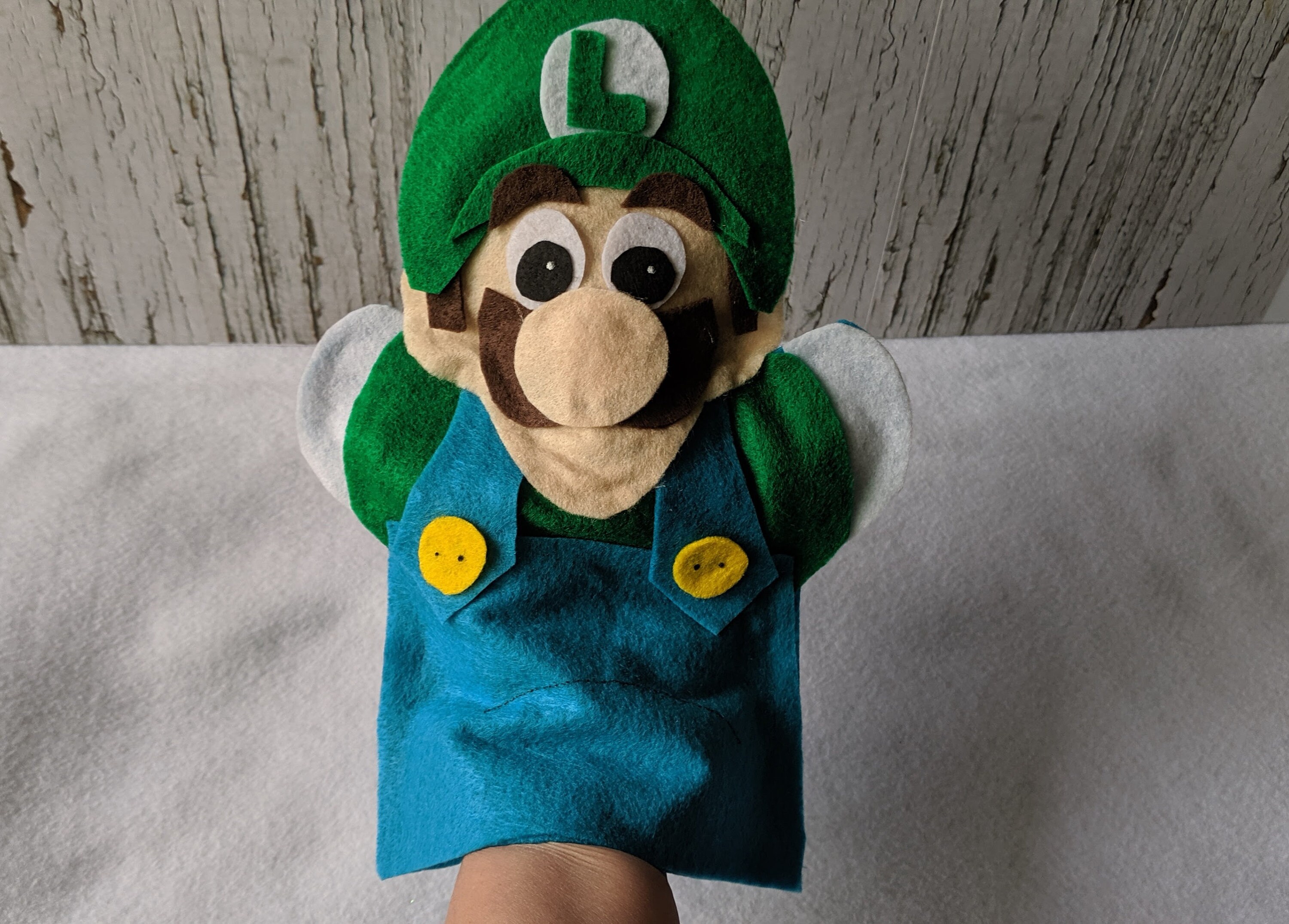 Super Mario set of 4 puppets Hand Puppets Super Mario Etsy