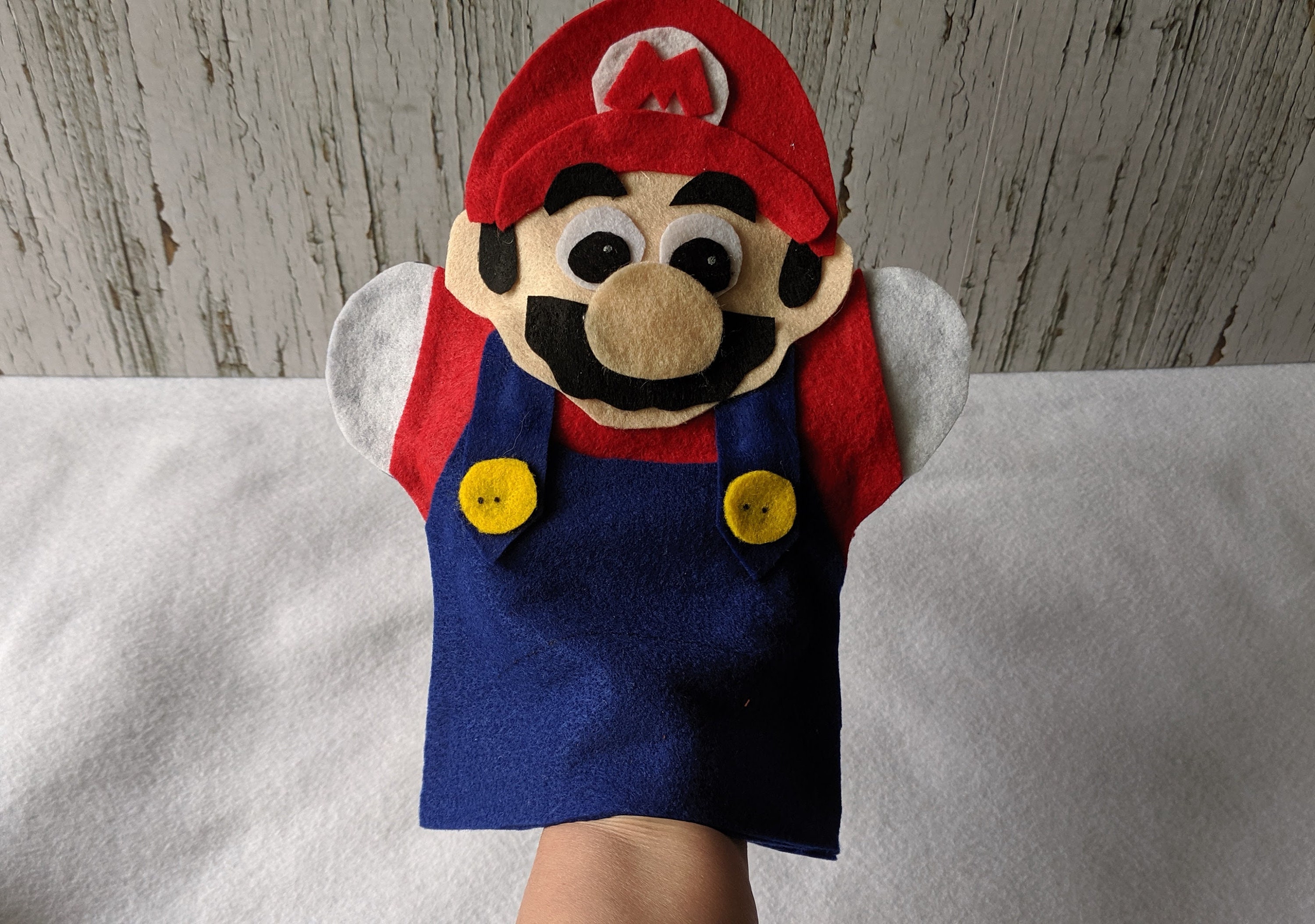 Super Mario set of 4 puppets Hand Puppets Super Mario Etsy
