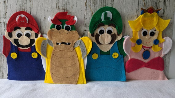 super mario hand puppet