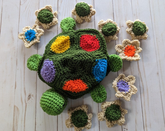Turtle Memory Game , Turtle, Matching Game, Turtle Toy, Crochet Turtle