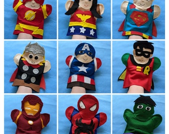Super Heros Puppets, Single Puppet